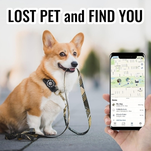 Airtag Dog Collar Holder Fit for Apple Air Tag Dog Collar Size from 0.75 to 1.2 - Picture 4 of 6